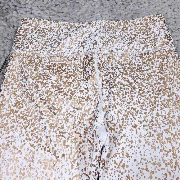 Zyia Active White Stay Gold Light N Tight High Rise 7/8 Leggings Size 14-16 - Picture 3 of 8